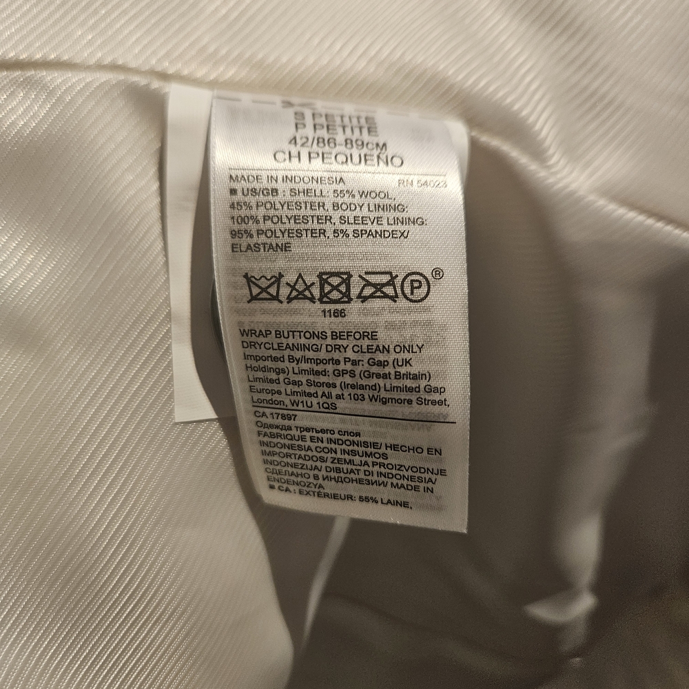 Banana Republic Women's Light Gray Pea Coat - Picture 7 of 10
